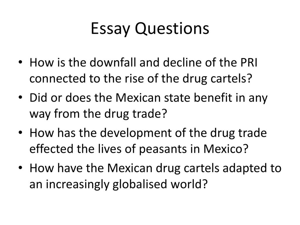 Mexican drug cartel thesis statement